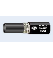 Black Snake Hose – Heavy Duty Water and Air Hose with Textile Reinforcement, Smooth Black Synthetic Rubber Cover, High Flexibility and Abrasion Resistance